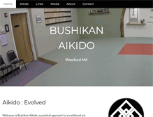 Tablet Screenshot of bushikanaikido.com